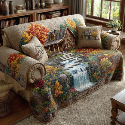 Quilted Sofa Cover – Forest Pattern NCU0VT360