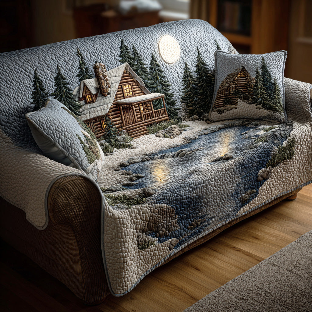 Quilted Sofa Cover – Forest Pattern NCU0VT360