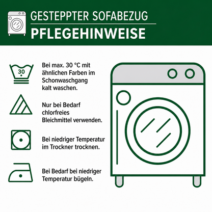 Quilted Sofa Cover with Canyon Cushions NCU0DK12082