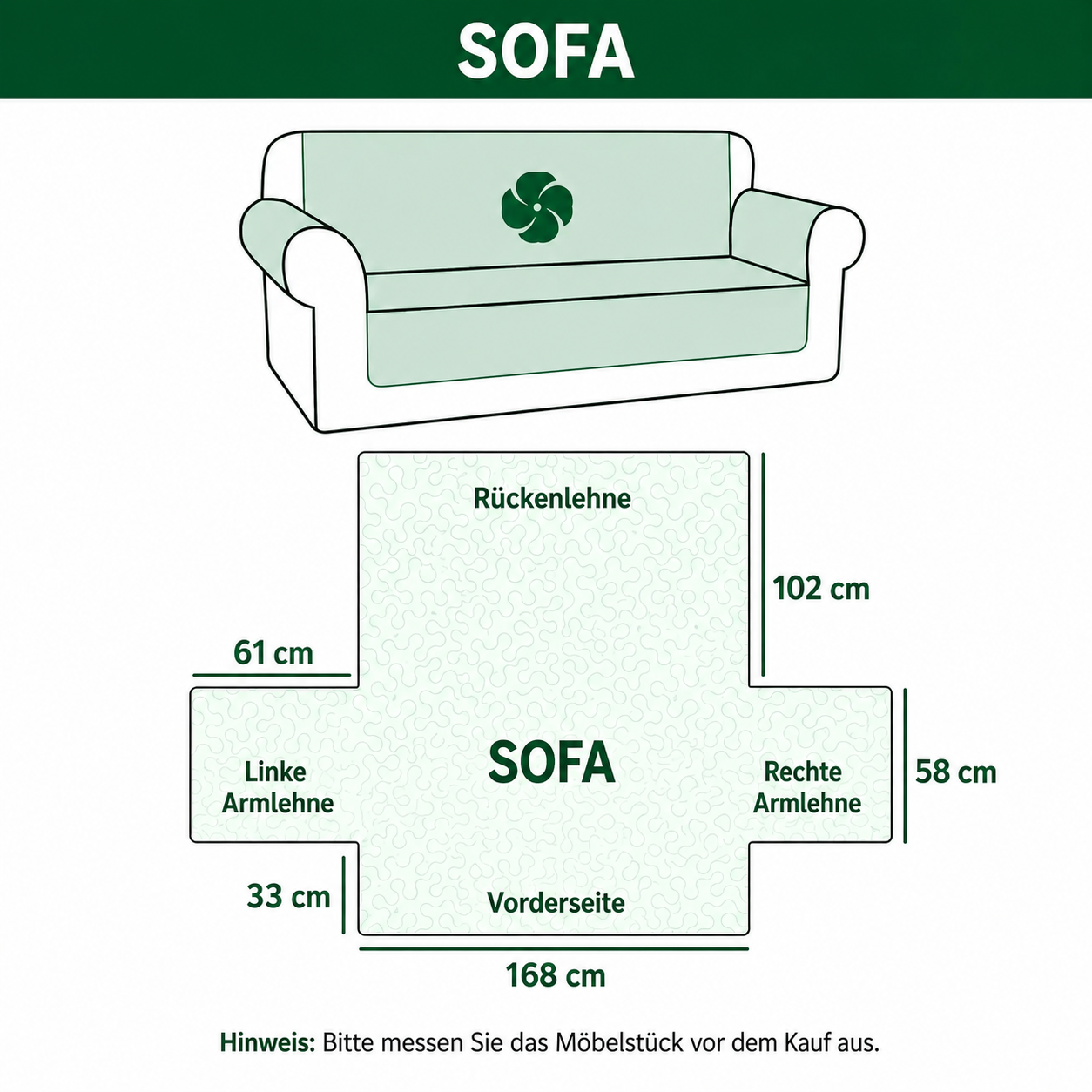Kvadra Sofabezug mit Winterdesign – NCU0PT9684