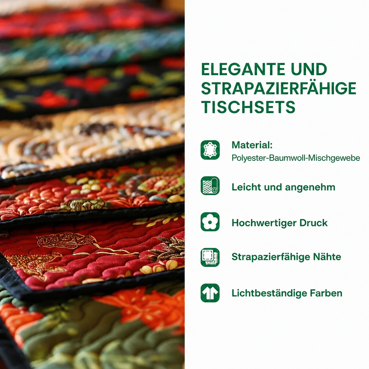 Quilted Table Mats – Enchanting Christmas Celebration NCU0PT1789