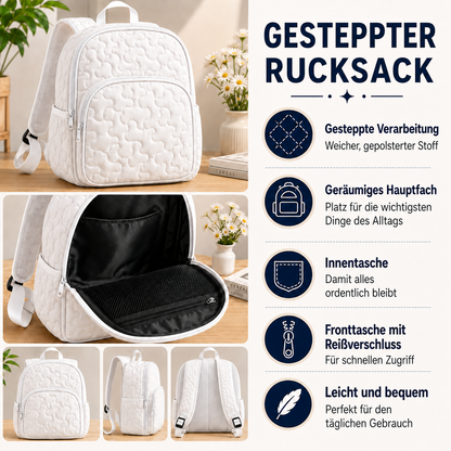 Rugged Steppe Backpack with Chickens and Barn Design