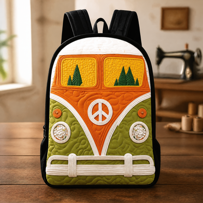 Fredssymbol Ryggsäck i Hippie-Stil